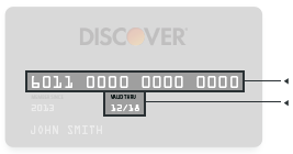 discover credit card account number discover credit card account number